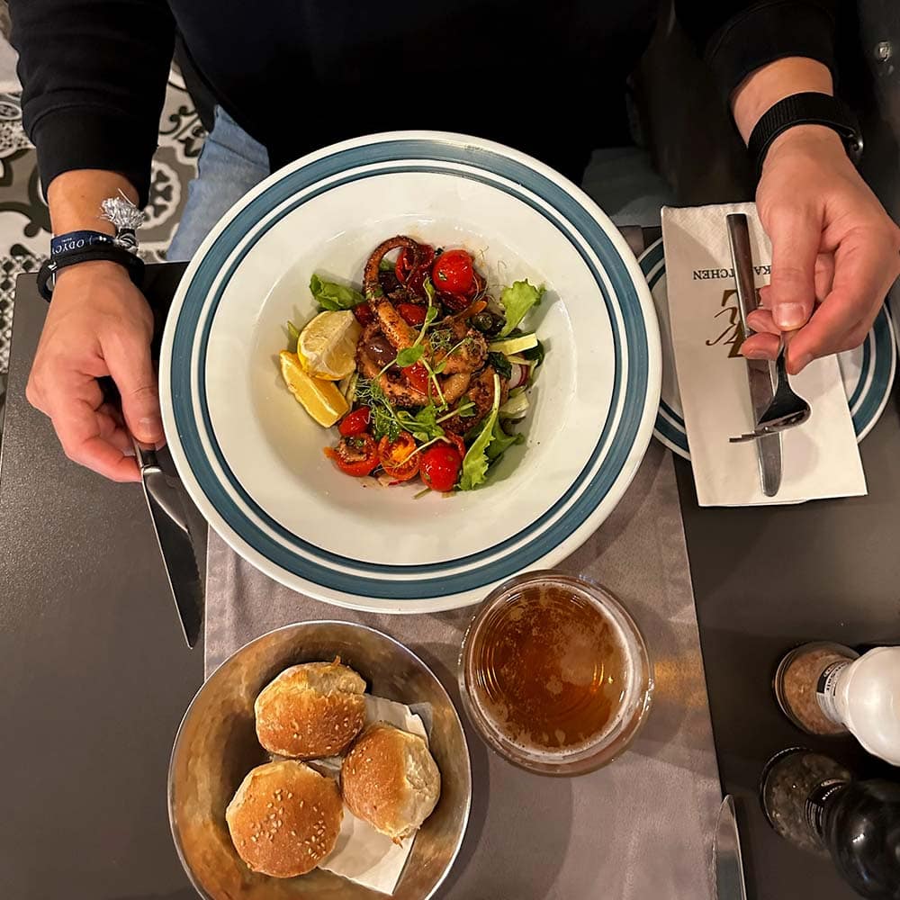 Jūras veltes restorānā Zizzka kitchen Valletā